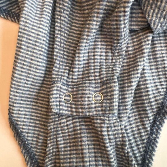 Harlowe & Graham Bodysuit Women’s Large Blue White Stripes Spaghetti Straps - Picture 5 of 7